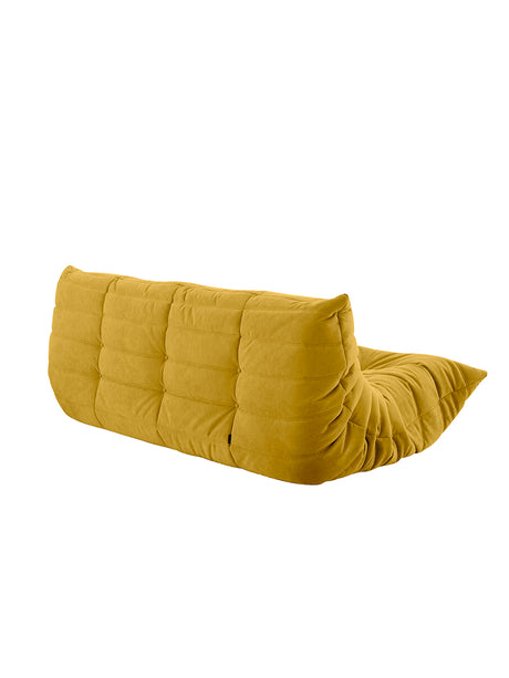Togo Large Sofa fra Ligne Roset - Alcantara Curry Y116 - Jacobsen Plus