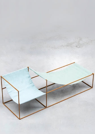 Duo Seat, blue/green fra Valerie Objects - 2 - Jacobsen Plus