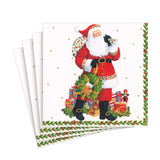 Jolly St. Nick Paper Luncheon Napkins - servietter fra Caspari - 2 - Jacobsen Plus