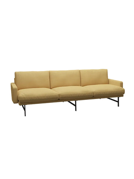 Lissoni Sofa, 3 pers. 243 cm fra Fritz Hansen - Christianshavn / Brown bronze - Jacobsen Plus