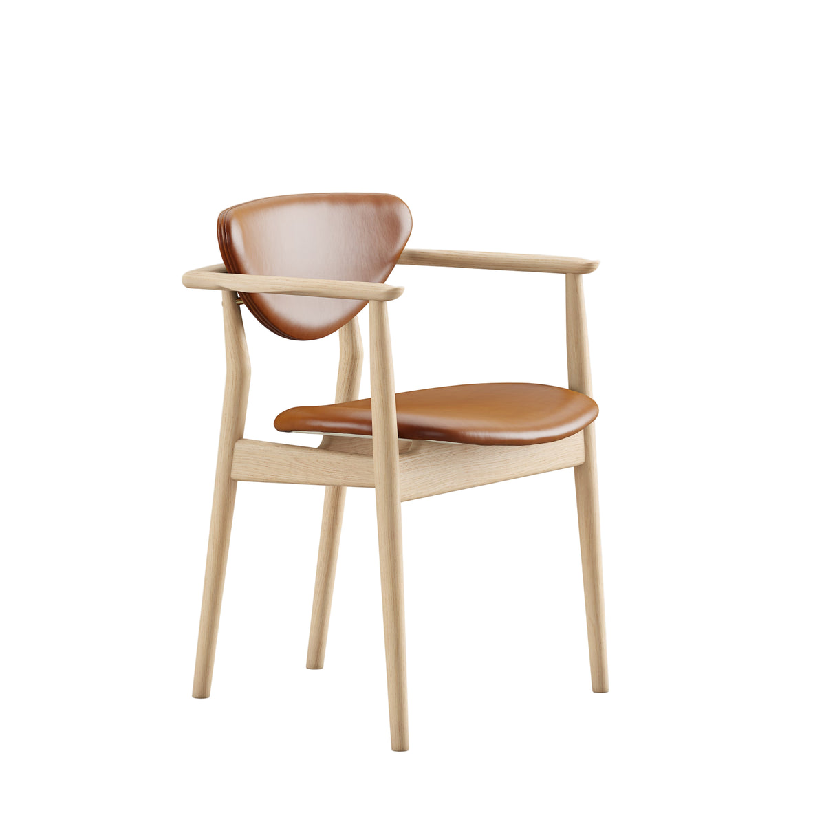 109 Armchair, eg klar olie af Finn Juhl - Elegance læder (valnød) - Jacobsen Plus