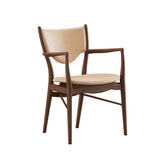 46 Armchair, valnød af Finn Juhl - Vegetabilsk læder (natur) - Jacobsen Plus