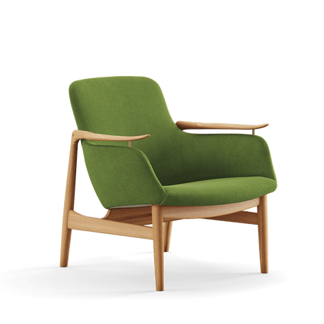 53 Lænestol, eg olie af Finn Juhl - Hallingdal 960 - Jacobsen Plus