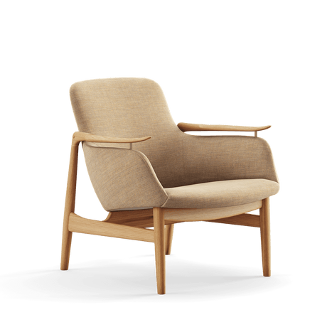 53 Lænestol, eg olie af Finn Juhl - Remix 242 - Jacobsen Plus