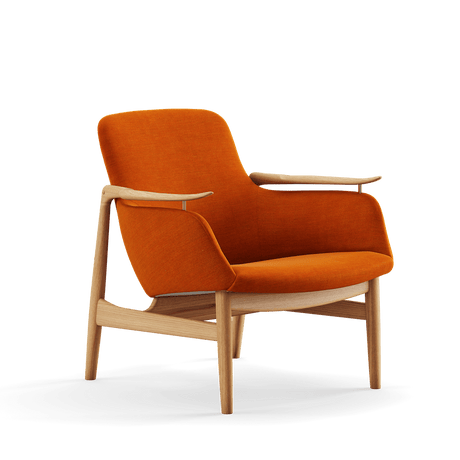 53 Lænestol, eg olie af Finn Juhl - Remix 443 - Jacobsen Plus