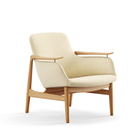 53 Lænestol, eg olie af Finn Juhl - Vidar 1511 - Jacobsen Plus