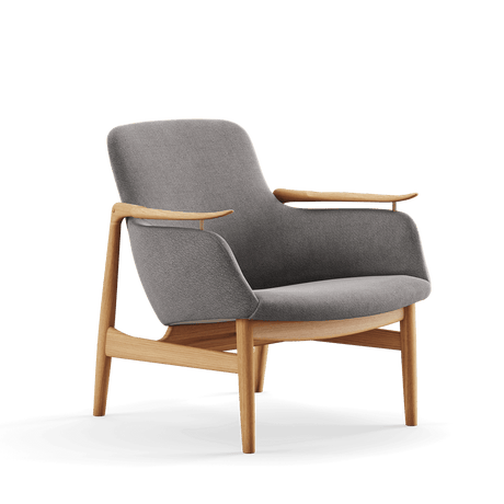 53 Lænestol, eg olie af Finn Juhl - Vidar 152 - Jacobsen Plus