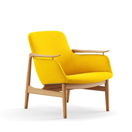 53 Lænestol, eg olie af Finn Juhl - Vidar 443 - Jacobsen Plus