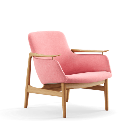 53 Lænestol, eg olie af Finn Juhl - Watercolour - Rose Quartz - Jacobsen Plus