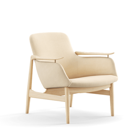 53 Lænestol, eg klar olie af Finn Juhl - Hallingdal 100 - Jacobsen Plus