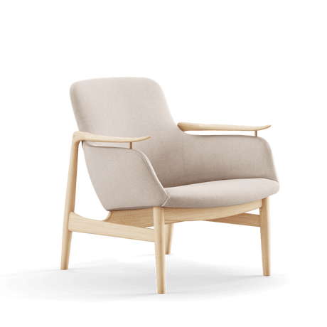 53 Lænestol, eg klar olie af Finn Juhl - Hallingdal 103 - Jacobsen Plus