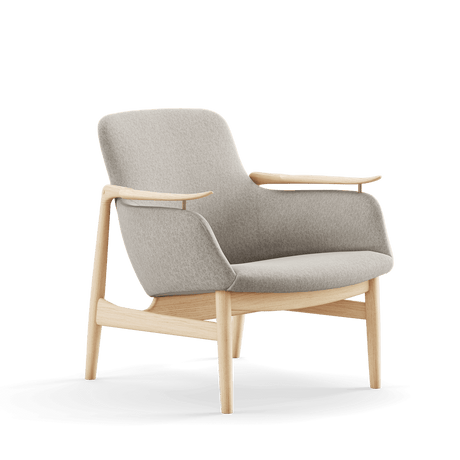 53 Lænestol, eg klar olie af Finn Juhl - Hallingdal 110 - Jacobsen Plus