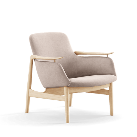 53 Lænestol, eg klar olie af Finn Juhl - Hallingdal 113 - Jacobsen Plus