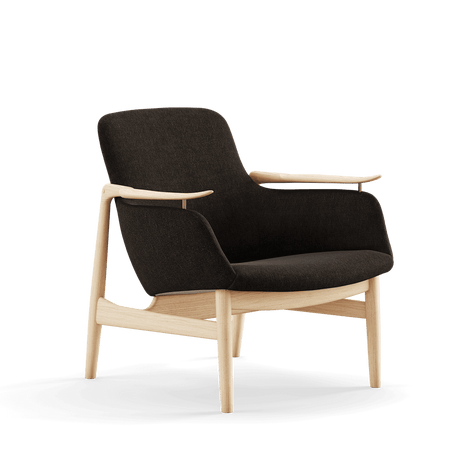 53 Lænestol, eg klar olie af Finn Juhl - Hallingdal 376 - Jacobsen Plus