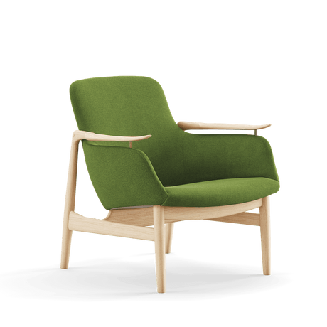 53 Lænestol, eg klar olie af Finn Juhl - Hallingdal 960 - Jacobsen Plus