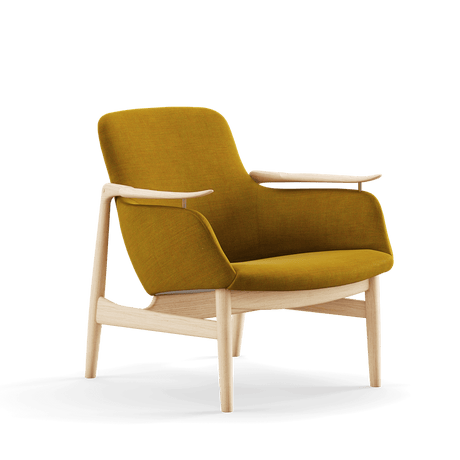 53 Lænestol, eg klar olie af Finn Juhl - Remix 412 - Jacobsen Plus