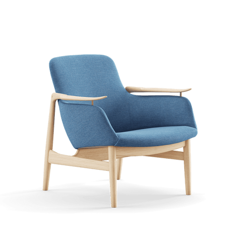 53 Lænestol, eg klar olie af Finn Juhl - Remix 762 - Jacobsen Plus