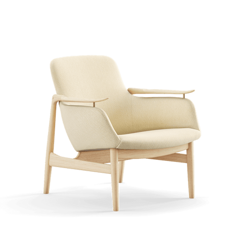 53 Lænestol, eg klar olie af Finn Juhl - Vidar 1511 - Jacobsen Plus