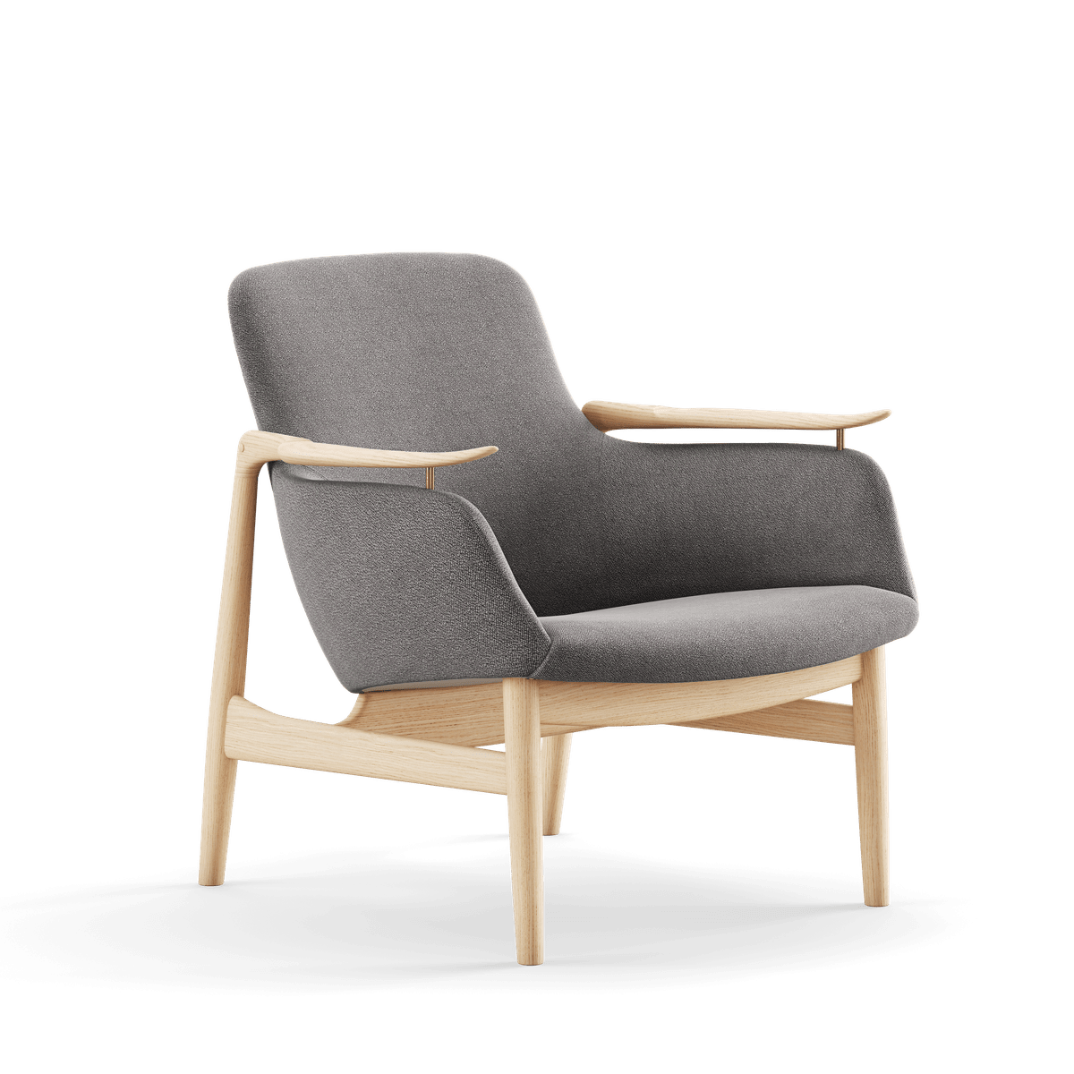 53 Lænestol, eg klar olie af Finn Juhl - Vidar 152 - Jacobsen Plus