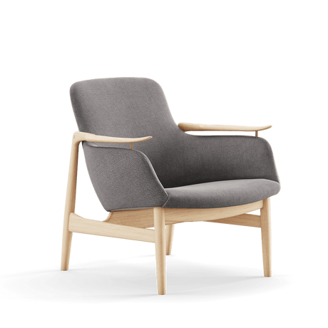 53 Lænestol, eg klar olie af Finn Juhl - Vidar 152 - Jacobsen Plus