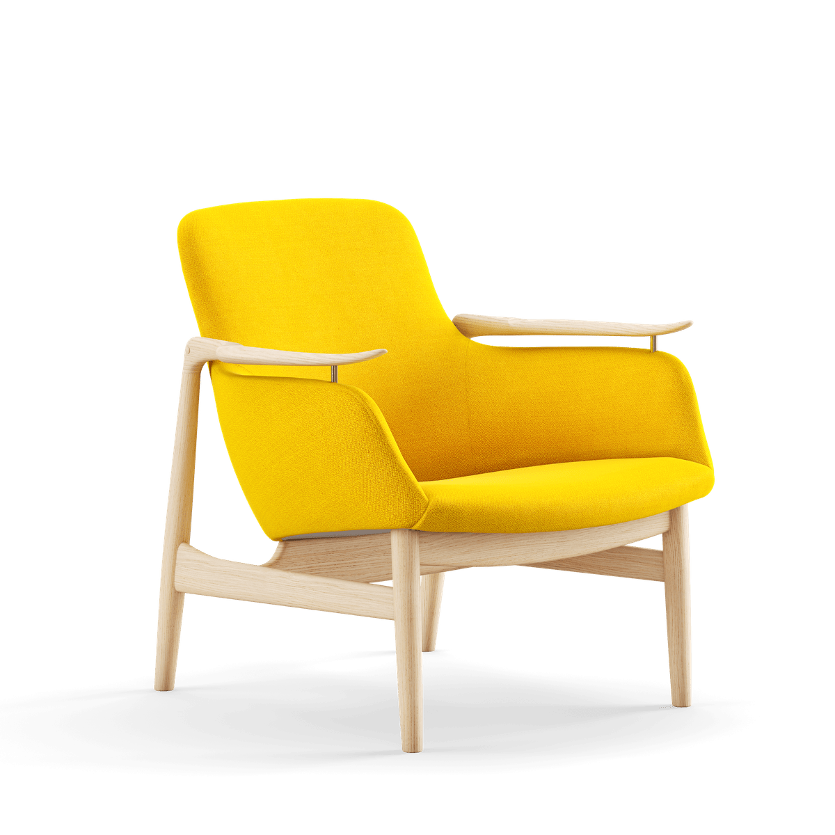 53 Lænestol, eg klar olie af Finn Juhl - Vidar 443 - Jacobsen Plus