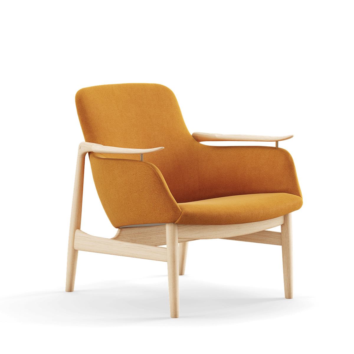 53 Lænestol, eg klar olie af Finn Juhl - Vidar 472 - Jacobsen Plus