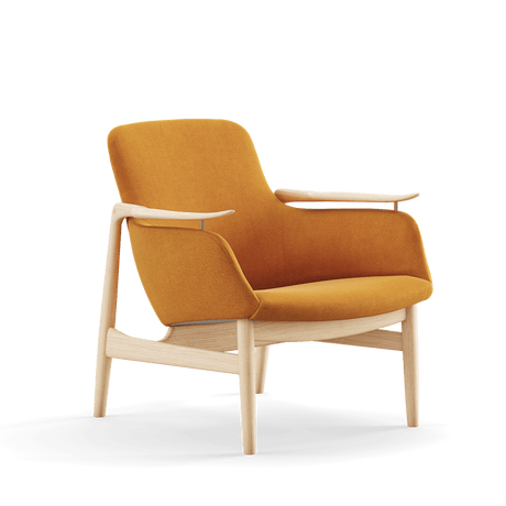 53 Lænestol, eg klar olie af Finn Juhl - Vidar 472 - Jacobsen Plus