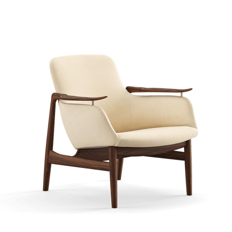 53 Lænestol, valnød af Finn Juhl - Hallingdal 100 - Jacobsen Plus