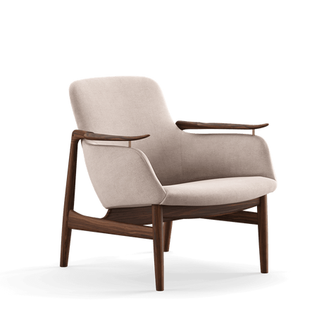 53 Lænestol, valnød af Finn Juhl - Hallingdal 113 - Jacobsen Plus