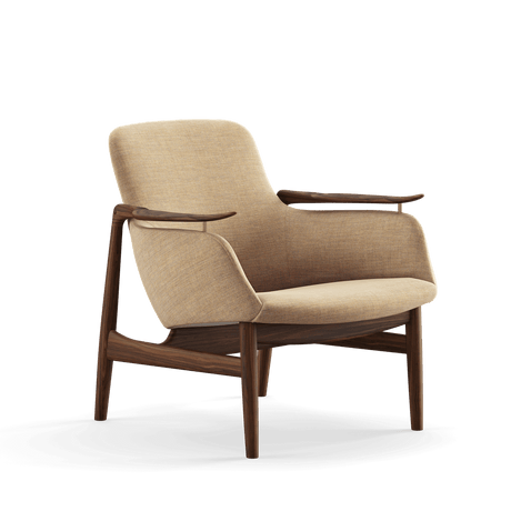 53 Lænestol, valnød af Finn Juhl - Remix 242 - Jacobsen Plus