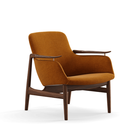 53 Lænestol, valnød af Finn Juhl - Watercolour - Golden Syrup - Jacobsen Plus