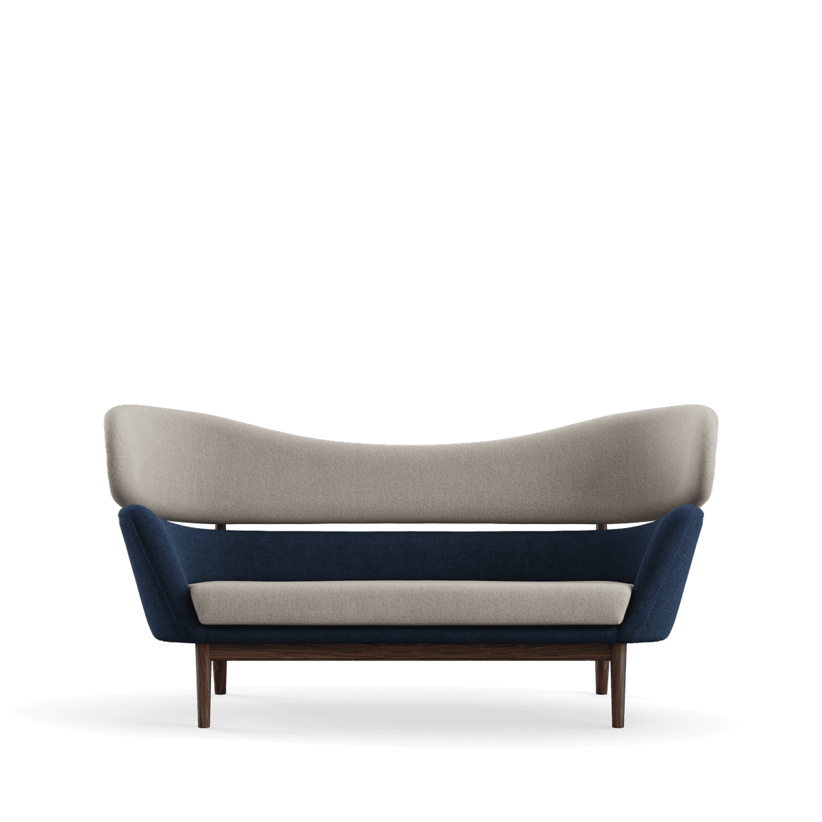 Baker sofa, valnød af Finn Juhl