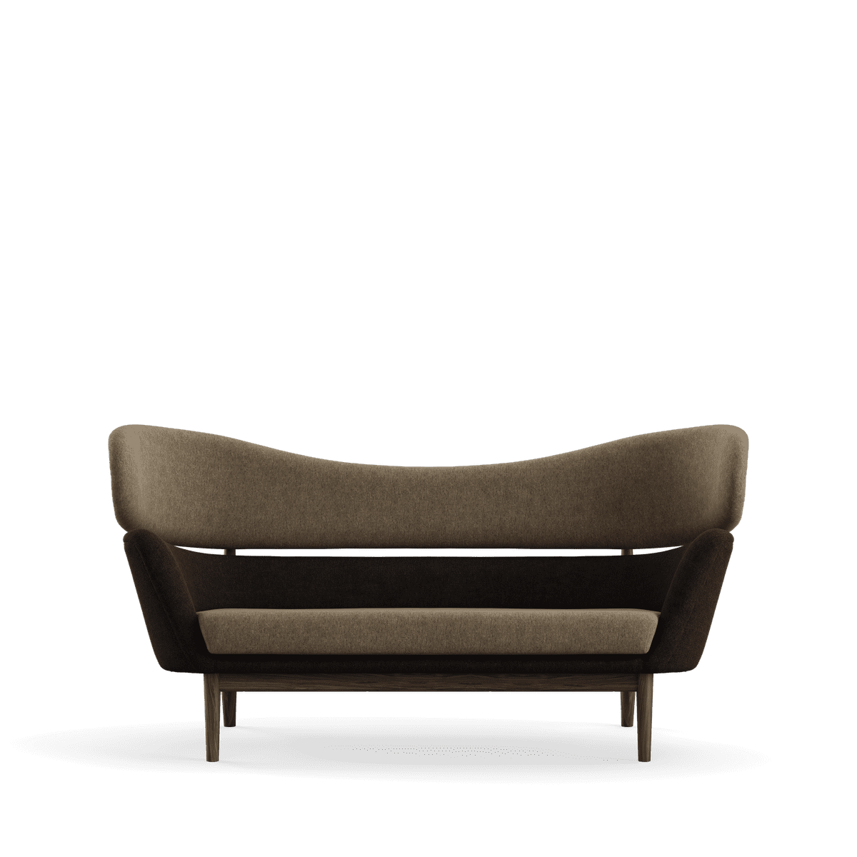 Baker sofa, valnød af Finn Juhl - Hallingdal 227 / 376 - Jacobsen Plus