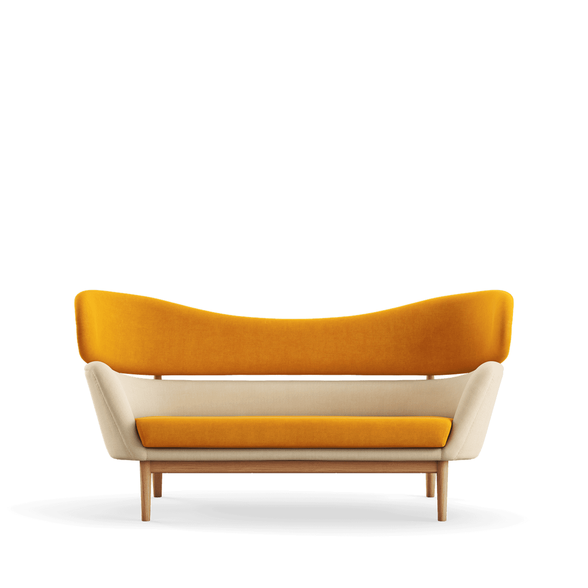 Baker sofa, eg olie af Finn Juhl