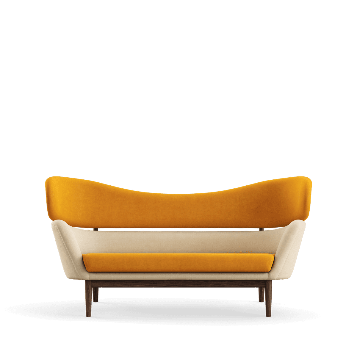 Baker sofa, valnød af Finn Juhl - Hallingdal 457 / 100 - Jacobsen Plus