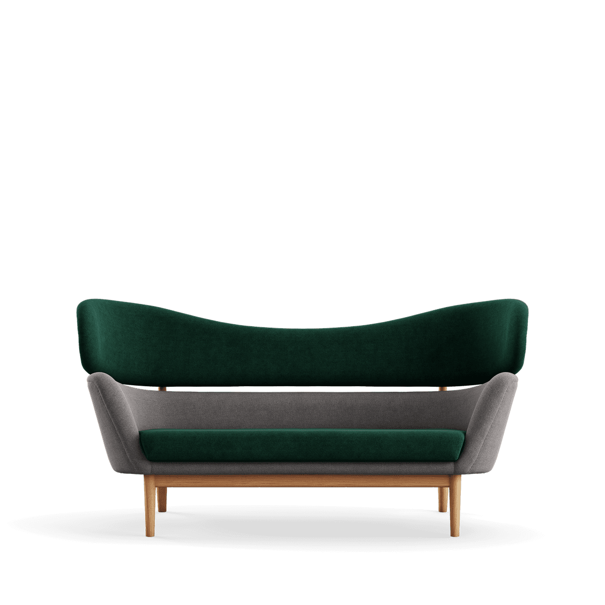 Baker sofa, eg olie af Finn Juhl