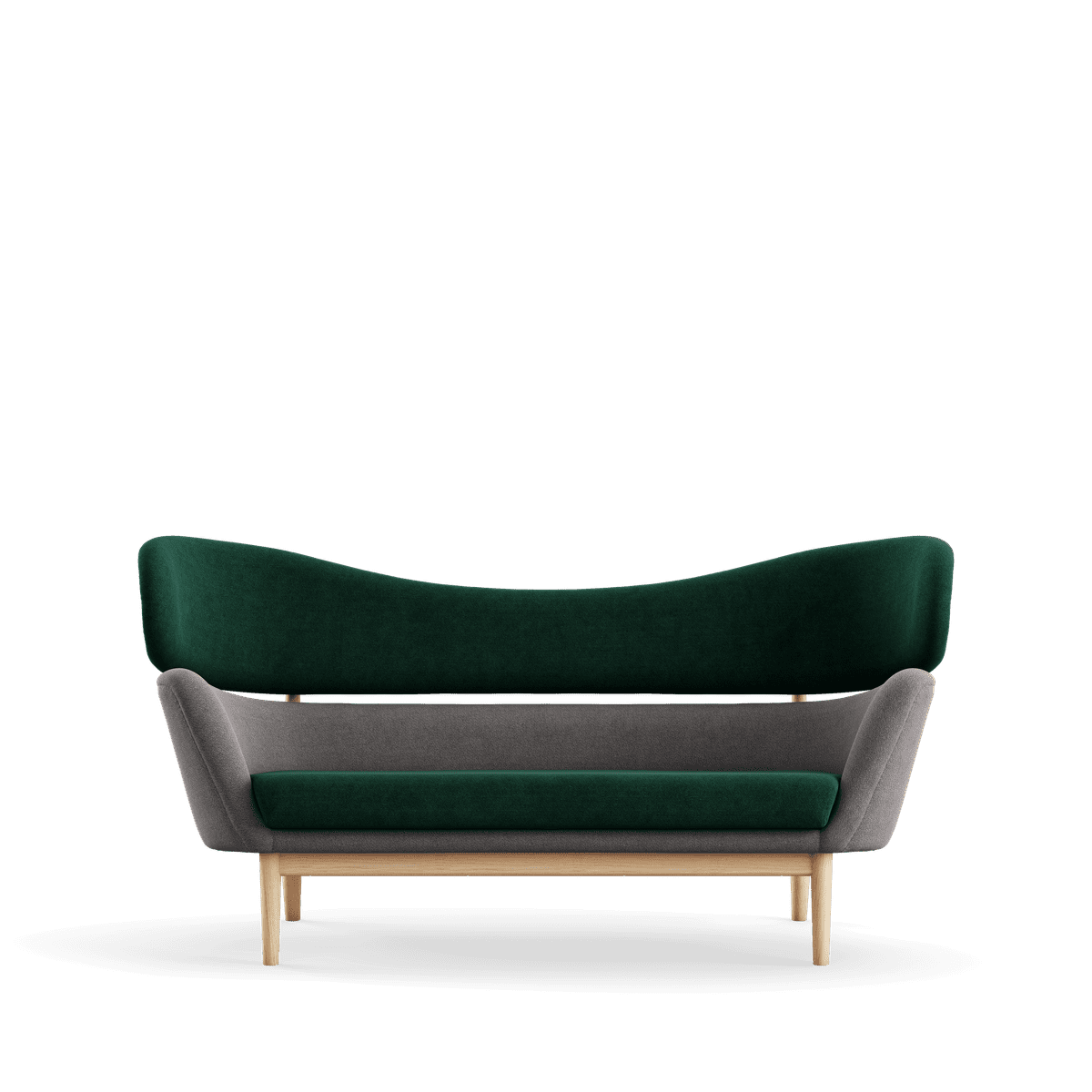 Baker sofa, eg klar olie af Finn Juhl