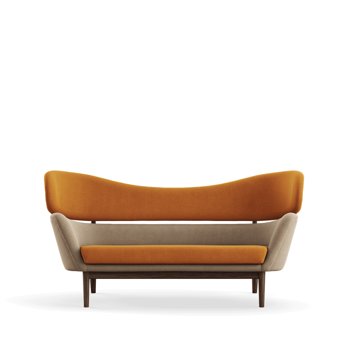 Baker sofa, valnød af Finn Juhl - Vidar 472 / 222 - Jacobsen Plus