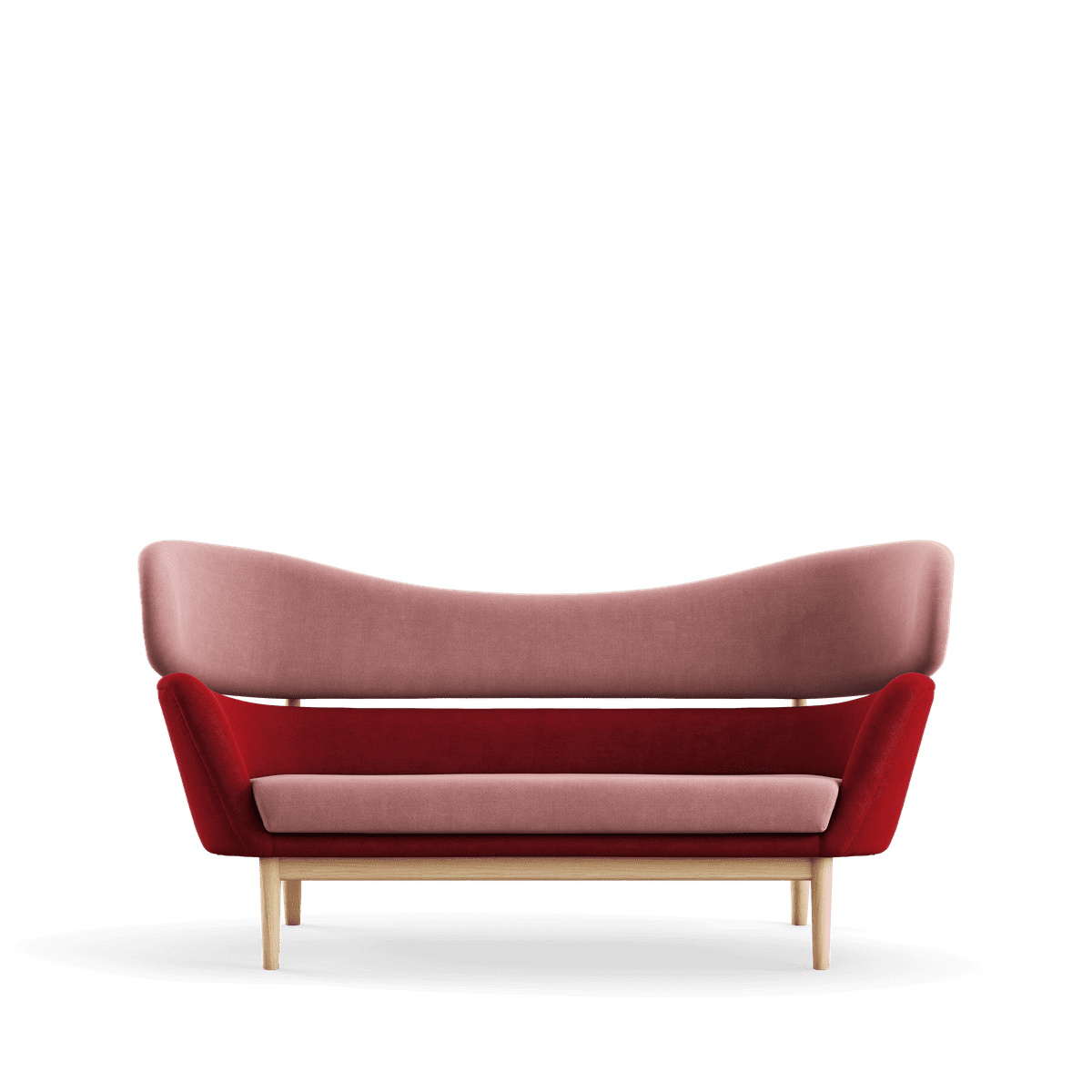 Baker sofa, eg klar olie af Finn Juhl