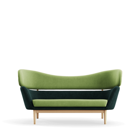 Baker sofa, eg klar olie af Finn Juhl - Watercolour - Fresh Sage / Dark Conifer - Jacobsen Plus