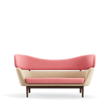 Baker sofa, valnød af Finn Juhl - Watercolour - Rose Quartz / Soft Linen - Jacobsen Plus