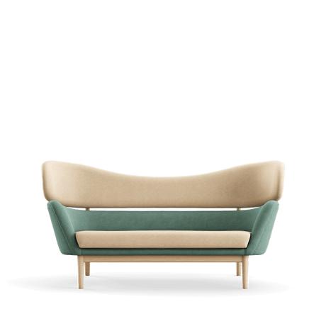 Baker sofa, eg klar olie af Finn Juhl - Watercolour - Soft Linen / Himalaya - Jacobsen Plus