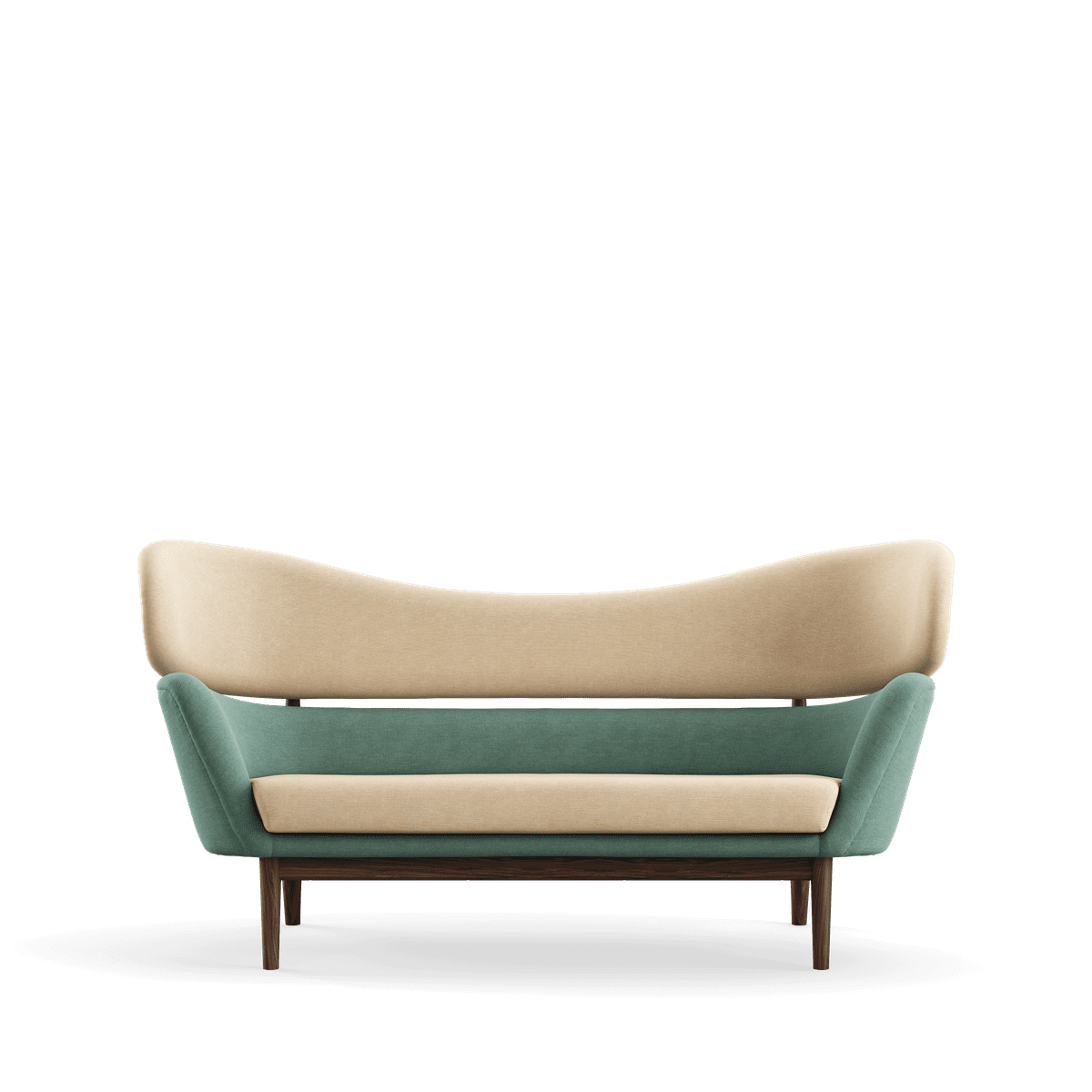 Baker sofa, valnød af Finn Juhl