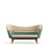 Baker sofa, valnød af Finn Juhl - Watercolour - Soft Linen / Himalaya - Jacobsen Plus