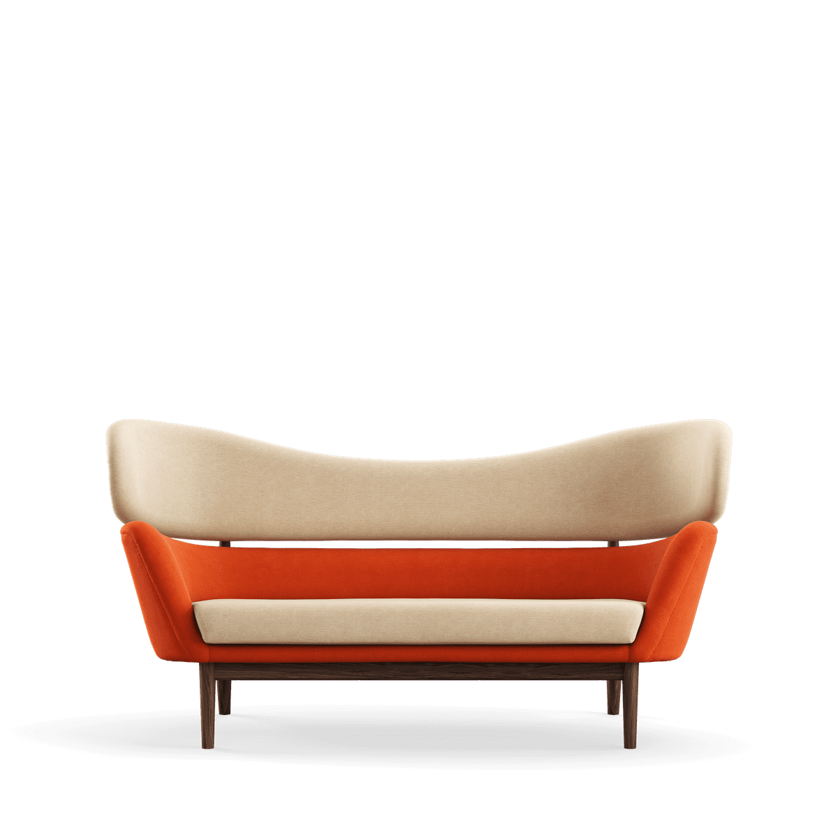 Baker sofa, valnød af Finn Juhl