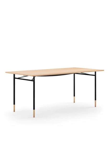 Nyhavn Skrivebord u. Skuffekassette af Finn Juhl - Eg / Bruneret / L: 170 cm - Jacobsen Plus