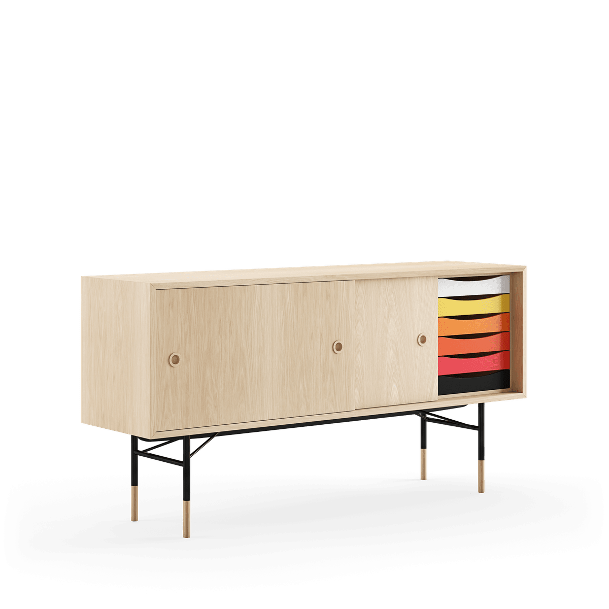  - Eg klar olie/Eg klar olie - gul/hvid skydelåge - Jacobsen Plus