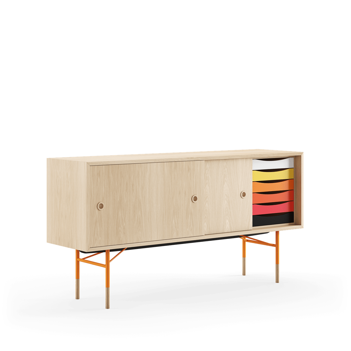  - Eg klar olie/Eg klar olie - gul/hvid skydelåge - Jacobsen Plus