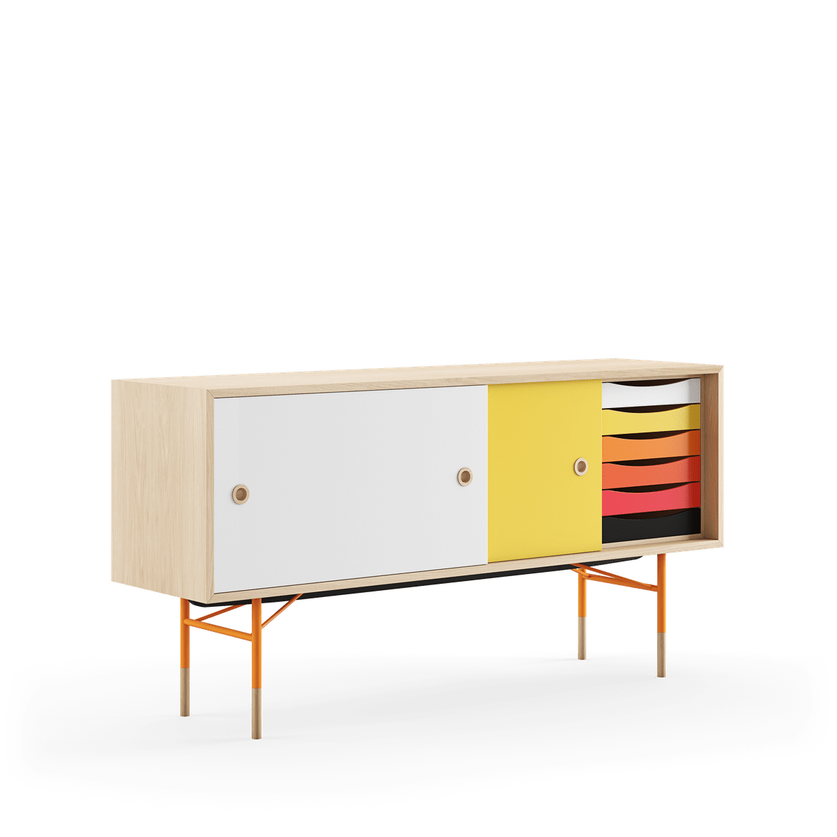  - Eg klar olie - gul/hvid skydelåge - Jacobsen Plus