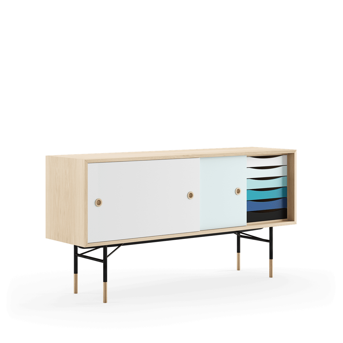  - Eg klar olie - lys blå/hvid skydelåge - Jacobsen Plus